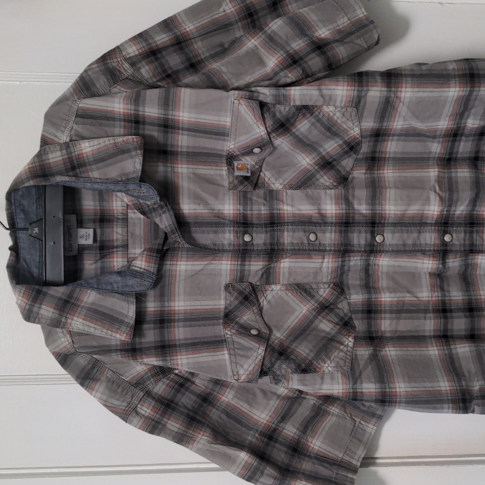 Men's Carhartt Short Sleeve Shirt Relaxed Fit XL Tall